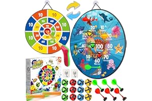 MZJAUVF Diana Velcro Niños 66cm, Diana Dardos de Plegable Doble con 12 Bolas 6 Dardoss, Juego de Tablero de Dardos para Niñoss, Juego de Dardoss Seguro para Niños Juguete Cumpleaños Regalo