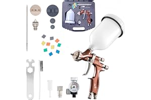 BenBow Pistolet PK80 avec manomètre, étui et Accessoires | Qualité supérieure pour Les Meilleurs résultats de Peinture avec Un boîtier de 1,3 mm