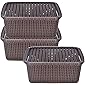 Heart Home Multipurposes Large M 20 Plastic Basket, Organizer For Kitchen, Countertops, Cabinets, Bathroom With Lids…