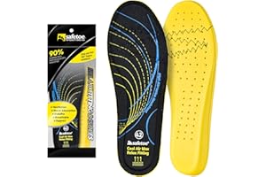 SAFEYEAR Premium Comfort Memory Foam Insoles for Men and Women - Arch Support, Shock Absorption, Breathable, Anti-Odor - Ideal for Work Boots, Running, Hiking, and Everyday Use,UK Size 2 to 13