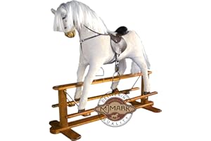 ALBINO - LUXURIOUS VERY LARGE Rocking Horse SUN from MJMARK 6-13 YEARS