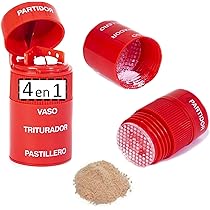 Taglia E Tritapillole Multifunzione - Practico Scomparto Per Medicina Portatile - Foto 8