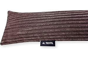 ‎4L TEXTIL 4L Textil Zugluftstopper aus Cord Durchzugstopper Windstopper für Türen und Fenster Luftzugstopper für Tür Türschlange Türrolle 70 cm 80 cm 90 cm 100 cm 150 cm (Braun, 70 cm)