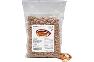 MANDORLE MELI Mandorle Sgusciate Siciliane - Frutta Secca Fonte di Vitamine e Fibre - Senza Glutine (Siciliana Tuono, 500g)