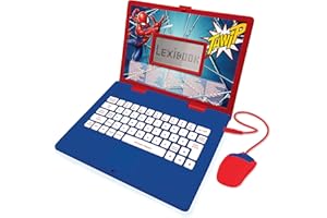 Lexibook, Spider-Man, Ordinateur Éducatif Bilingue FRANÇAIS/NÉERLANDAIS, Jouet pour Enfant avec 124 Activités pour Apprendre, S'amuser et Jouer du Piano, Rouge/Bleu, JC598SPi10