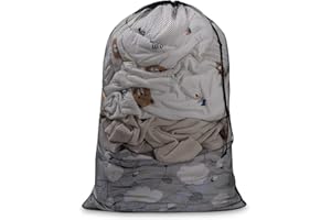 Meowoo Laundry Bag with Drawstring,70×90cm Mesh Laundry Bags for Delicates Heavy Duty Net Washiing Bag for Washing Machine