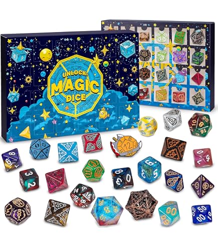 Set Di 210 Dadi Poliedrici (30 Set Da 7) Per D&D E Giochi Di Ruolo, Con Borsa In Velluto Inclusa - 6