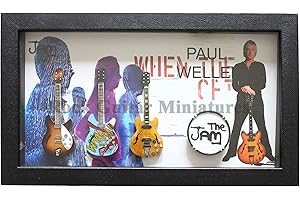 ROCK GUITAR MINIATURES RGM8955 Paul Weller The Jam Miniature Guitar Collection in Shadowbox Frame