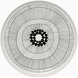 Marimekko Siirtolapuutarha Oiva Piatto Ø 25 cm nero, bianco