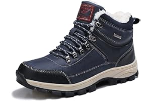 ARRIGO BELLO Hombre Botas Botines Zapatos Invierno Botas de Nieve Cálido Fur Forro Aire Libre Boots Urbano Senderismo Esquiar Caminando 41-46