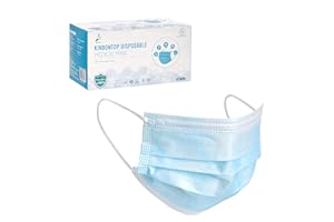Kinbontop mascherine chirurgiche Dispositivo Medico di classe II R CERTIFICATE CE, Mascherine Monouso confezionate singolarmente, confezione da 50
