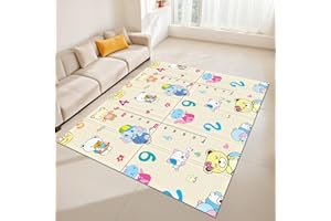 FENIXSHOP24 Tappeto Gioco Bambini Neonati - Pieghevole, Reversibile, Impermeabile 180x150x1 cm - Cod:FD024-