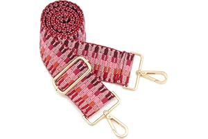 ZOUIQSS Tracolla larga ，Cintura di ricambio regolabile Tracolla per borsa in tela per chitarra a tracolla((5CM) Color30)