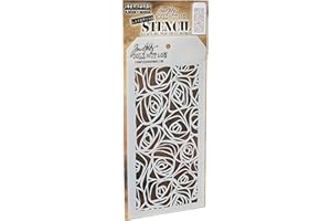 Stampers Anonymous Tim Holtz Layered Stencil 4.125"X8.5"-Scribbles