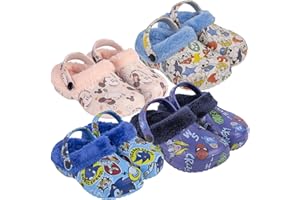 Characters Cartoons Minnie Sonic Avengers Paw Patrol - Bambina Bambino - Pantofole Invernali Clog Sandalo Sabot con Pelliccia Sintetica e Archetto di Tenuta