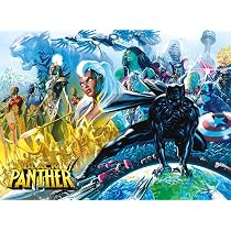 Buffalo Games Puzzle Marvel 1000 Pezzi - Black Panther #1 Di Alex Ross - Dimensioni 67,9x50,2 Cm, Poster Incluso, Made In USA