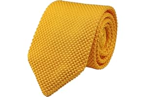 ROSIIKA Men's Skinny Smart Knit Tie Formal Basic Designed Vintage Mixed Pattern Casual 2.4" Necktie