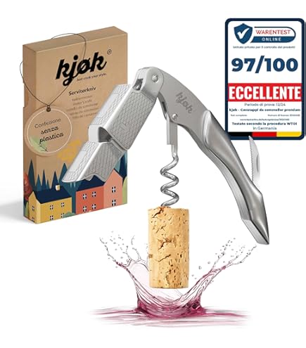Cavatappi Professionale CorkMaster - Acciaio Inox Con Lama E Aprilamiera | Per Sommelier - Foto 8