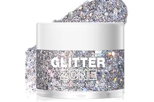 RUIBAVYA Paillettes Visage 40ml Glitter Body Gel Maquillage Festival Paillette pour Cheve Gel Paillettes Corps