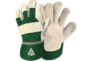 ITC GLOVES ITC Gardening Gloves for Men & Women, Heavy Duty Leather Garden Gloves, Thornproof & Breathable Work Gloves for Weeding, Planting, Pruning, and DIY Outdoor Tasks