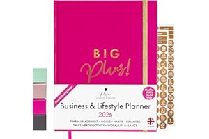 2026 Business & Lifestyle Planner by Perfect Planner Company - Award Winning Weekly & Monthly Diary with Goals & Habit Trackers to Organise Work, Life & Boost Productivity. 222 Stickers