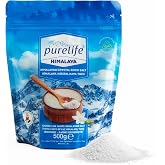 Purelife Himalaya Tuzu İyotlu İnce Kristal Kaya Tuzu Beyaz 500gr | | Gurme | Rafine Edilmemiş | Mineralli Doğal Tuz | Recycla