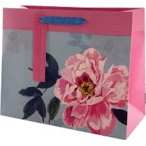 Lyforpyton Geschenktüte Mit Seidenpapier – Rosa Gepunktet, 33 X 25,4 X 8,9 Cm, Für Geburtstag, Babyparty, Frauen & Mädchen