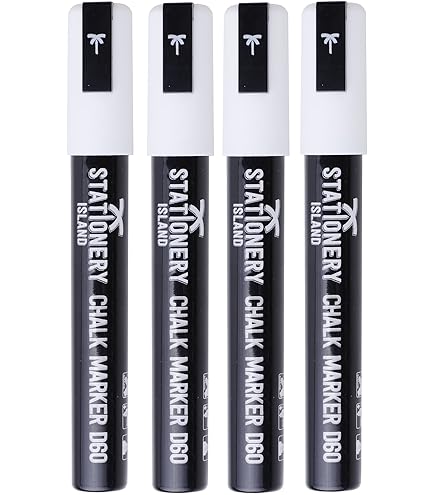 Pennarelli Gesso Liquido Nero - 4 Pezzi Cancellabili Per Lavagne, Vetro E Finestre - Foto 14