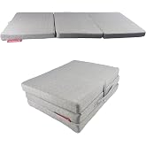 Xpermate Katlanır Yatak Yer Yatağı Katlanır S&uuml;nger Yatak Misafir Yatağı 70X180X6 Gri