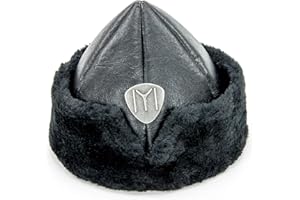 MISS TESETTÜR Turkish Ottoman Bork Hat for Boys, Ertugrul Hat for Kids, Leather Fur Winter Cap, Faux Fur and Faux Leather