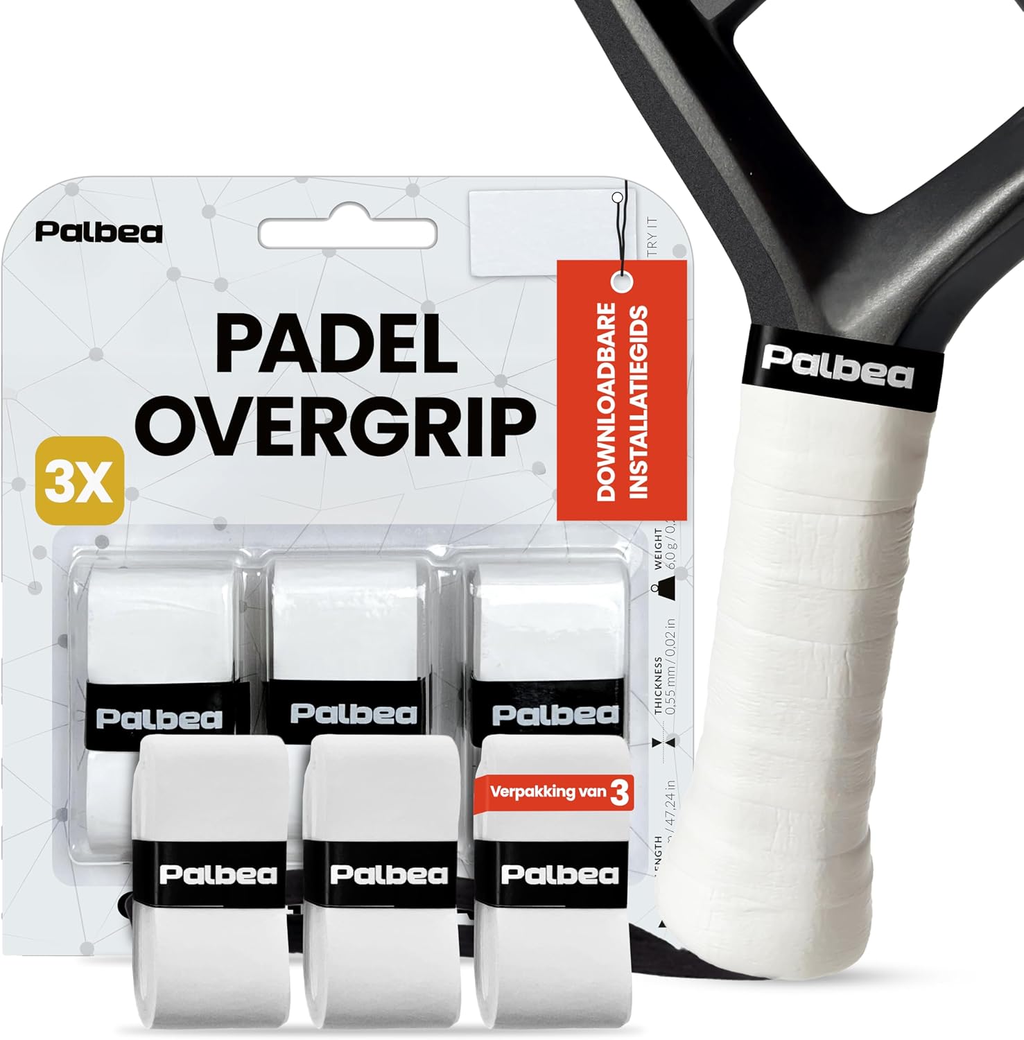Avis d'Expert & Test Approfondi : Palbea Extra Stroeve Witte Padel OverGrip - S (Sélection)