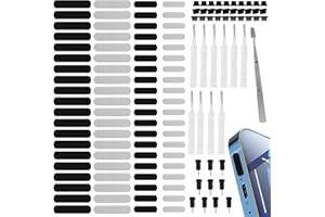 GUUFOO 151pcs Handy Reinigungsset, Handy Reinigungsset Staub-Kit,Universal Handy Staubschutz Net Stickers,Telefon Port Reinigungsbürste Kit,Staubschutzstecker Reinigungsbürste Set (151PCS)