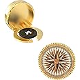 The Smart Buttons – Snap-on Shirt Button Cover Cufflinks Set for Men - Compass Style