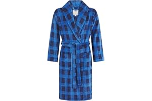 John Christian Bata Polar térmica Super Suave, Cuadros Azules