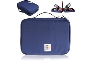 AYVANBER Kolorowy piórnik, 220 przegródek, pojemnik na długopisy żelowe, wodoodporny organizer, torba, przenośny piórnik do malowania artystycznego, poręczne pudełko do przechowywania długopisów