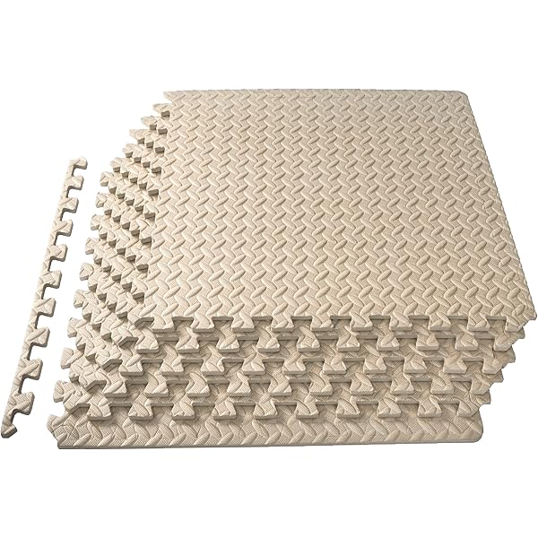 Yes4All Interlocking Exercise Foam Mats with Border ? Floor for Gym