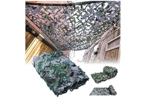 ZHJSHOU Tarnnetz Weiß Camouflage Netz, Tarnnetz für Sichtschutz Outdoor,Schattierungsnetz Jagd Wildcampen Waldlandschaft Outdoor Garten Party Dekorationen Sonnenschirm