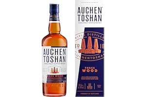 ‎AUCHENTOSHAN Auchentoshan Three Wood | Single Malt Scotch Whisky | mit Geschenkverpackung | karamell-nussiger Geschmack| 43% Vol | 700ml Einzelflasche