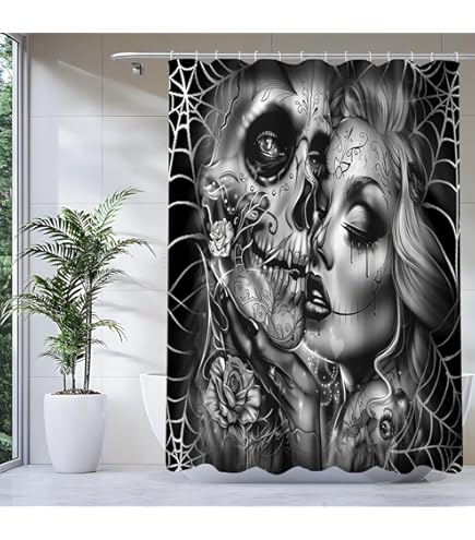 Totenkopf Duschkopf Halloween Edition - Edelstahl Regendusche Mit Gruseldesign