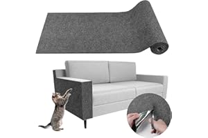 LSGCQ Tapis griffoir pour Chat adhésif Tapis grattoir Protection canape Chat Anti Griffe (Gris foncé, 40×200cm)