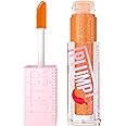 Maybelline New York, Lifter Plump Lip Gloss, Lasting Plump, Heated Formula with Hyaluronic Acid and Chilli Pepper, XL Wand, Vegan Formula, Shade: 008 Hot Honey