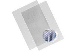 CUHZA 2 Stück Drahtgitter Feinmaschig Wire Mesh，304 Edelstahl-Drahtgeflecht 20 Mesh，Woven Meshes Edelstahl Fliegengitter Nagetier Mesh，300 x 210 mm