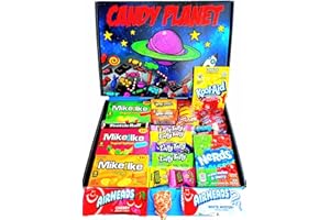CANDYPLANET American Candy Gift Box | Classic Retro USA Treats | Gift Hamper Perfect for Children, Adults, Birthday, Christmas, Easter | 21 Sweets | Mini Hamper