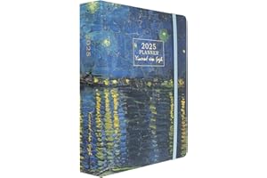 Kokonote: Agenda Settimanale 2025 Van Gogh, Agenda Kokonote 2025 17 mesi, 16,5 x 20 cm, Weekly Planner 2024 2025 Idole, Agenda universitaria 2025, scolastica o lavoro