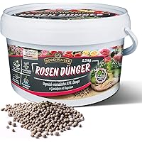 Bodenkaiser Rosendünger als Granulat, organisch-mineralischer Spezialdünger für Rosen mit Langzeit-Wirkung, 2,5 kg im…