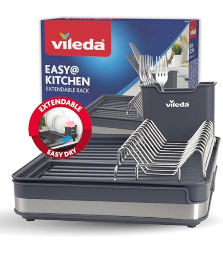 KitchenAid Kompaktes Geschirr-Trockengestell - Holzkohle Grau