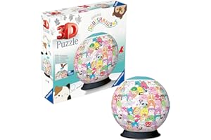 Ravensburger 11583 3D Puzzle 11583 Puzzle Ball Squishmallow Puzzle Ball Made of Three-Dimensional Shaped Puzzle Pieces Adults and Children from 6 Years
