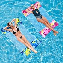 Idota – Hamac Flottant Gonflable 2 Pièces – 4 En 1 – Piscine, Plage – 120 X 70 Cm – 115 Kg