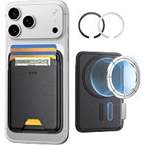 Porte-cartes Magsafe Pour IPhone 12 à 16 - Magnétique, 6 Cartes Max, Protection RFID, Fin Et Léger - 11