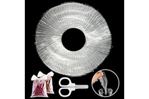 HOCUCHELAND Pack of 200 PVA Fishing Bags, 5 x 10 cm PVA Bags, Carp Fishing, Quick Dissolving PVA Bags, Water Soluble Bags for Boilies, Carp, Feed, Canned Corn, Fish Meal, Pellets Fishing